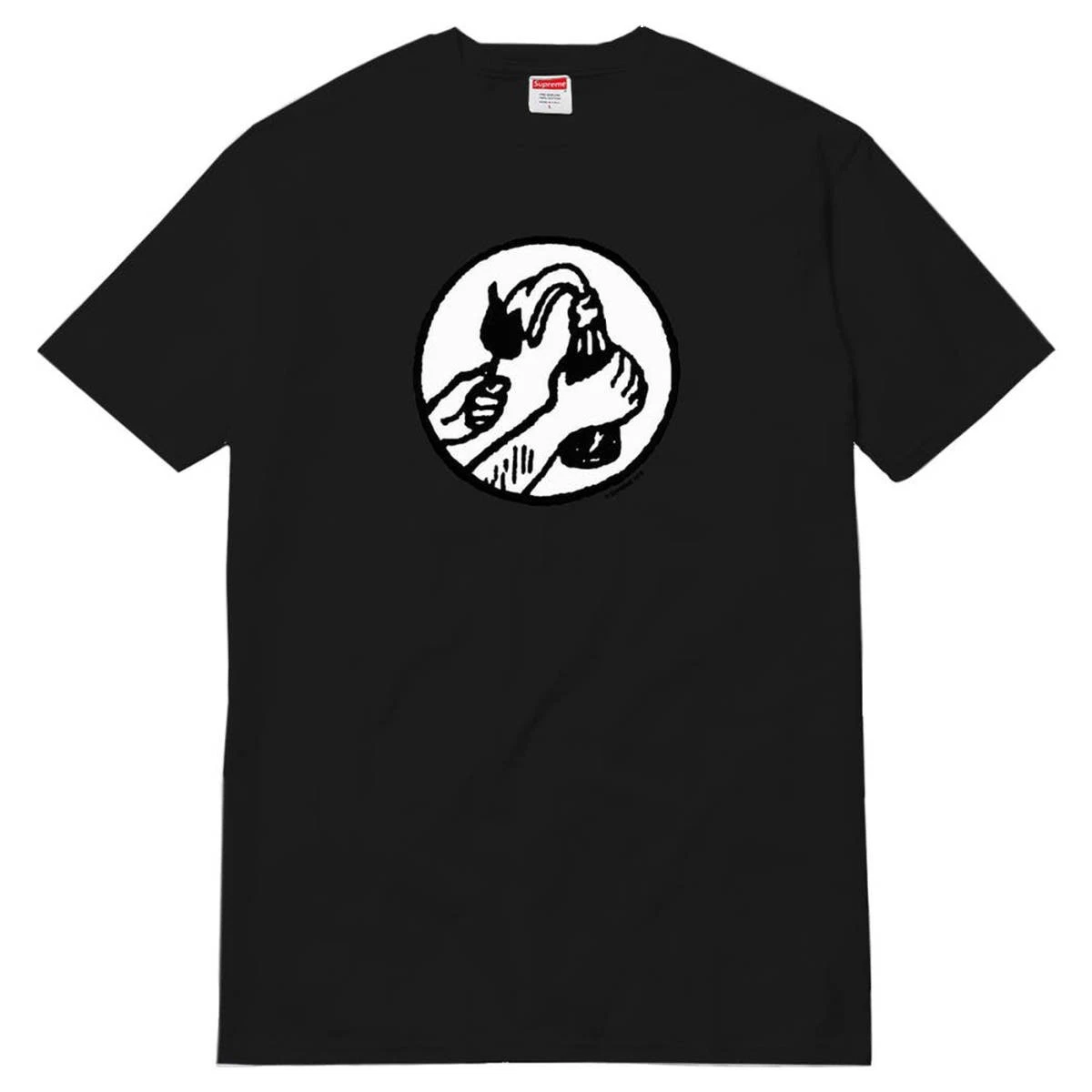 Nouveau T shirt Supreme Supreme MOLOTOV COCKTAIL boîte logo noir XL rare