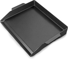 17" x 13" Universal Cast Iron Griddle for Gas Grill, Stove Top Griddle Gas Grill