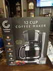 New In Box Complete Cuisine 12 Cup Coffee Maker Reusable Filter Ships Fast