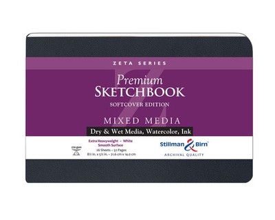 Stillman & Birn Zeta Series - Softcover Sketchbook - Landscape 8 x 5 - 270gsm