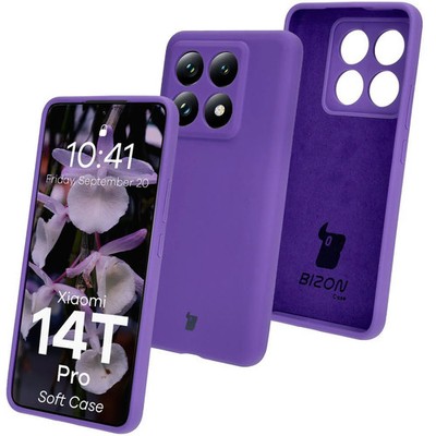 Handyhülle für Xiaomi 14T Pro Bizon Case Cover Schutz Hülle Tasche Etui Violett