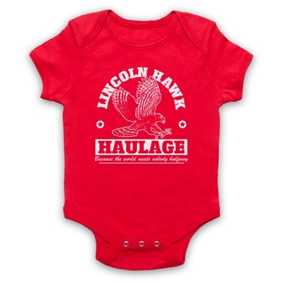 Lincoln Hawk Over the Top Arm Wrestling Haulage Stallone Baby Grow Strampler Geschenk