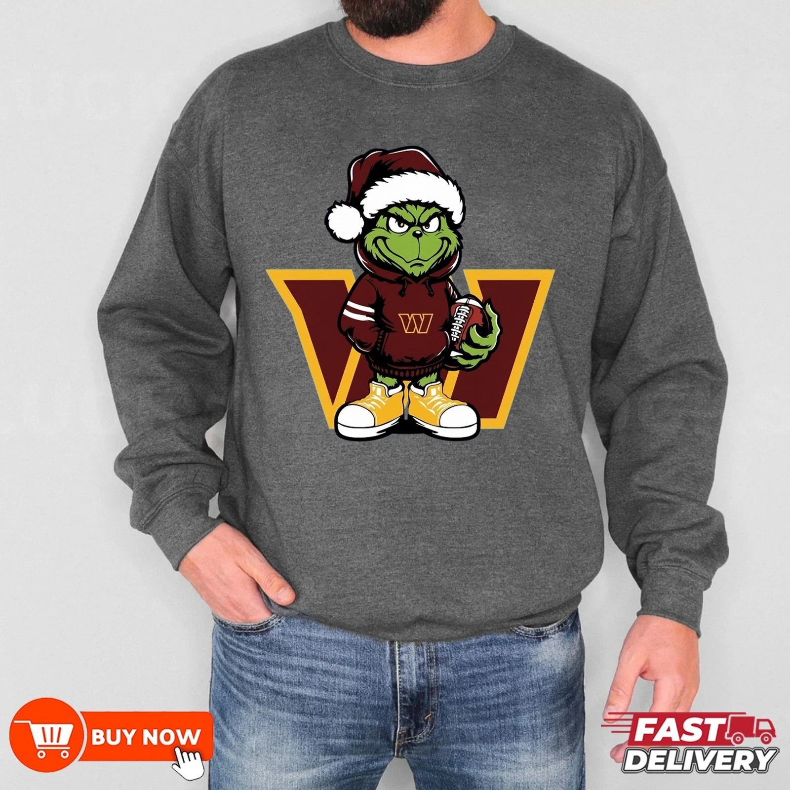 Washington Commanders funny character football Football Sweatshirt
