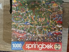 New-Springbok's 500 Piece Jigsaw Puzzle The Dog Park - Made in USA