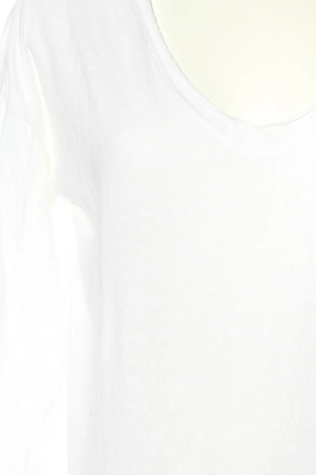 CARLA GIANNINI Top à manches longues Dames Haut T EU 42 blanc style décontracté - Photo 3/4