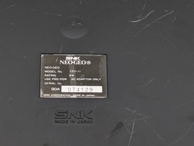 Neo Geo AES Console NEO-0 SNK Joystick Controller AC Adapter Tested Japan