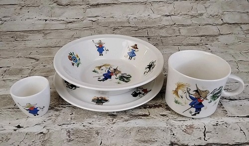 Brendan Little Boy Blue Erin Stone Child Breakfast Set Cup Plate Bowl Egg Cup - Foto 1 di 7
