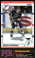 Sergio Momesso 1990-91 Score American #224 St. Louis Blues Rookie