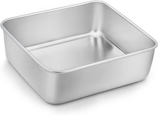 Quadratische Kuchenform, Edelstahl Eckige Brownie Backform Auflaufform,  für Kuc