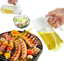 16oz/470ml Glass Olive Oil Sprayer Bottle – Cooking Mister for Salad