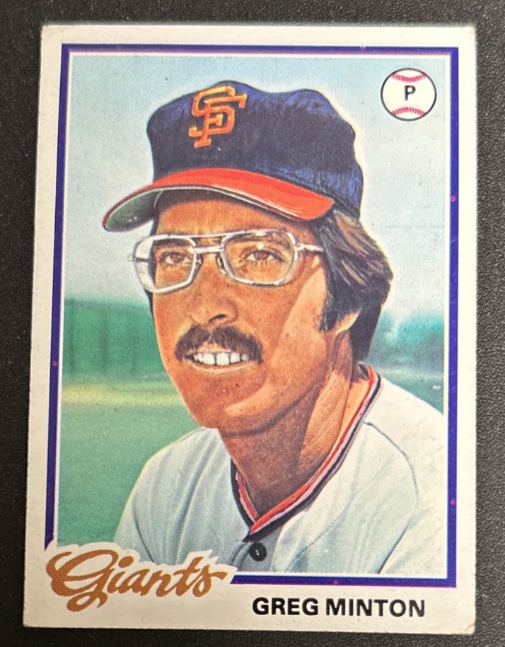 1978 Topps Greg Minton Second Year Card #312 Giants Pitcher Poor Creased O/C