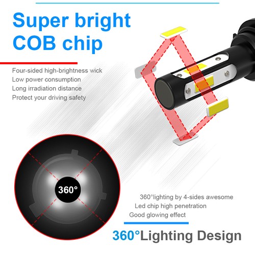 Para Can-Am Outlander Max 400 500 570 650 800R DS450 2LED Bombillas Faro Actualización - Imagen 5 de 10