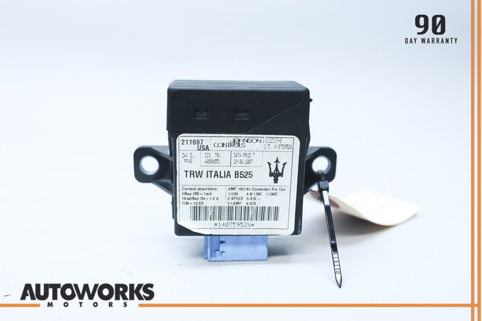 03-12 Maserati Quattroporte M139 P/S Power Steering Control Module 211697 OEM