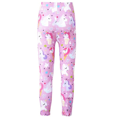 Childrens Age 4-14 Leggings Kids Girls Tie Dye Full Length Pants Skinny Trousers - Picture 34 of 63