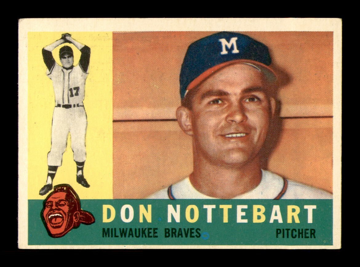 1960 Topps Set Break #351 Don Nottebart EX *OBGcards*