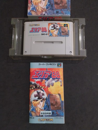 AREA 88 U.N. SQUADRON SUPER FAMICOM SFC JAPAN GIAPPONESE USATO COMPLETO - Imagen 8 de 10