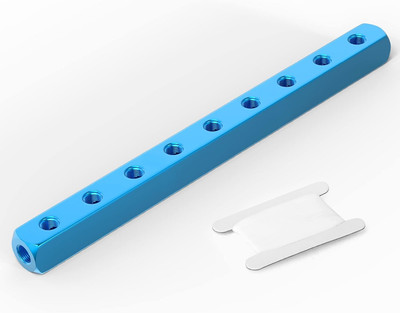 GASHER 1 Bloc De Distribution D'air Pneumatique En Aluminium 5 Voies 7 Ports Port De Sortie 6,35 Mm Port D'alimentation 1,27 Cm