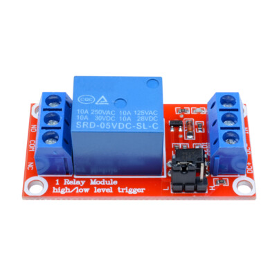 5V 1-Channel Optocoupler Relay Module for Arduino High Low Level Triger