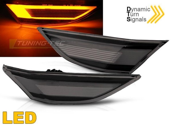 Paar Blinker Repeater Porsche Boxster 981 2012 Bis 2016 Dynamic LED Smoke-image