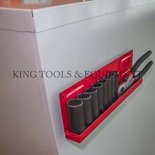New KING 11" Magnetic Socket Tray Holder, Organize Hardware & Tool Durable Steel