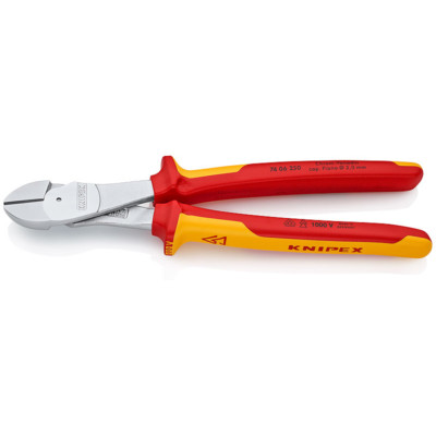 Knipex 250mm High Leverage Diagonal Side Cutters 1000V VDE Insulated 74 06 250
