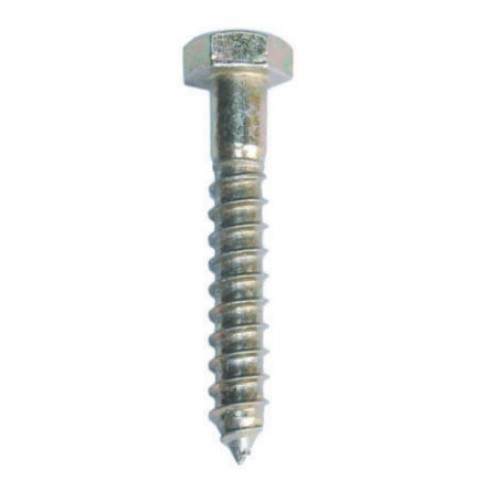 50x COACH SCREW 100mm x 12mm Gold Zinc Coating - Picture 2 of 2