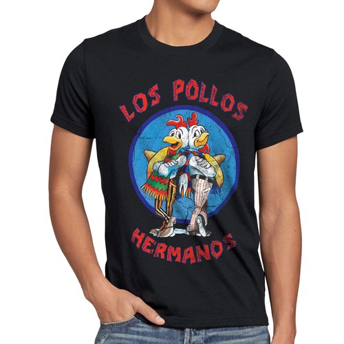 Merchandise UK Los Pollos Herren T-Shirt 'Hermanos Bad Heisenberg