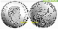 150TH ANNIVERSARY OF CANADA 2017 HOPE FOR GREEN NEW QUARTER 25 CENT COIN UNC