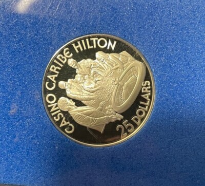 Puerto Rico - San Juan Silver Hilton $25 Casino Token | eBay
