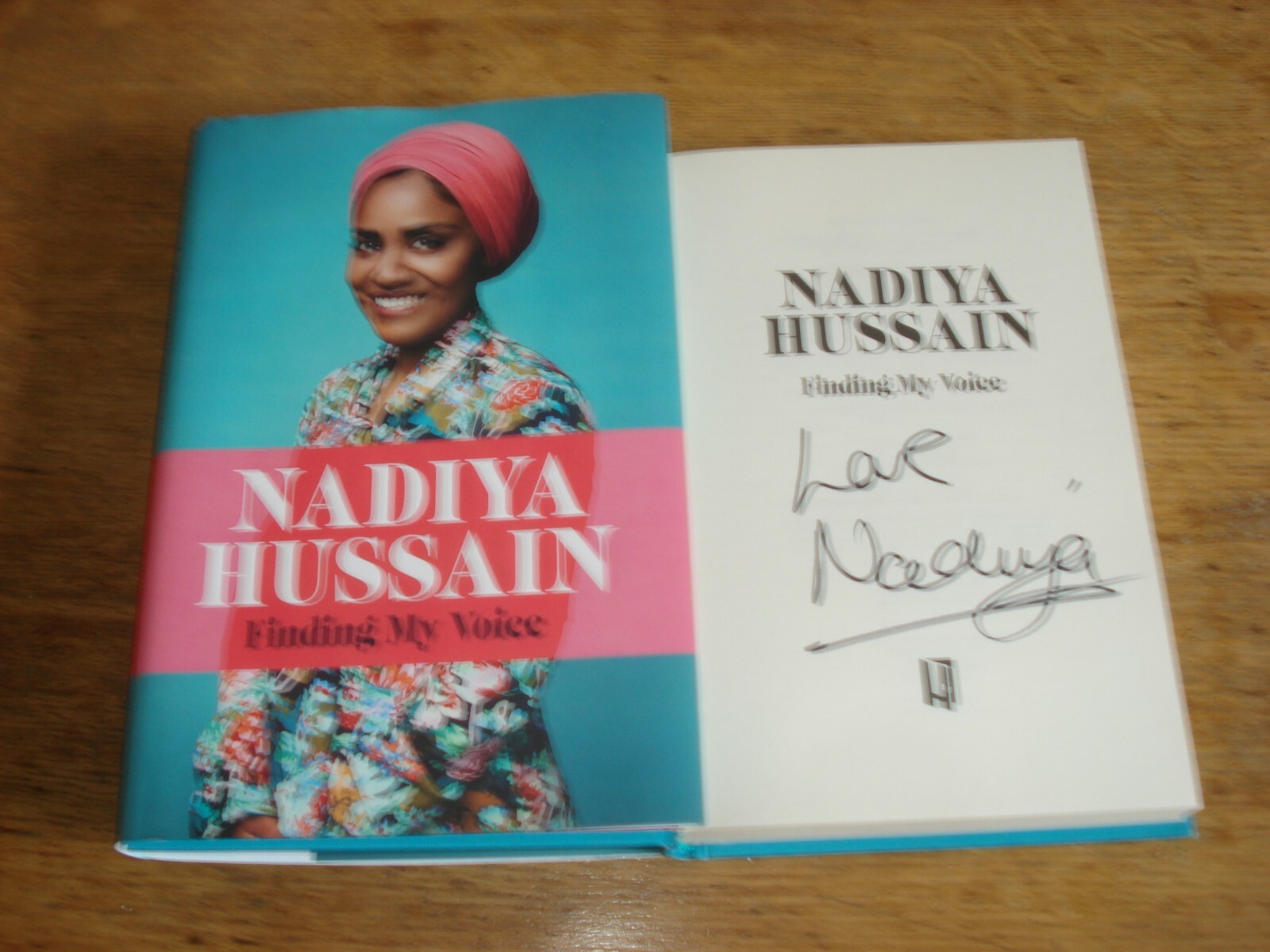 Finding My Voice: Nadiya Hussain. SIGNED COPY,1ST EDITION HARDBACK 2019