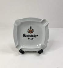 KONIGSBACHER PILS Porcelain Ashtray Smoking Section Beer Lovers Man Cave