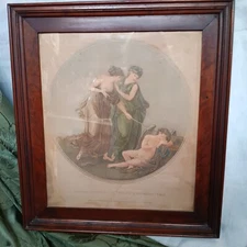 WOW!!! GRACES AWAKENING CUPID~PAINTED BY  KAUFFMAN~ENGRAVING BY R. LE'NOIR!!