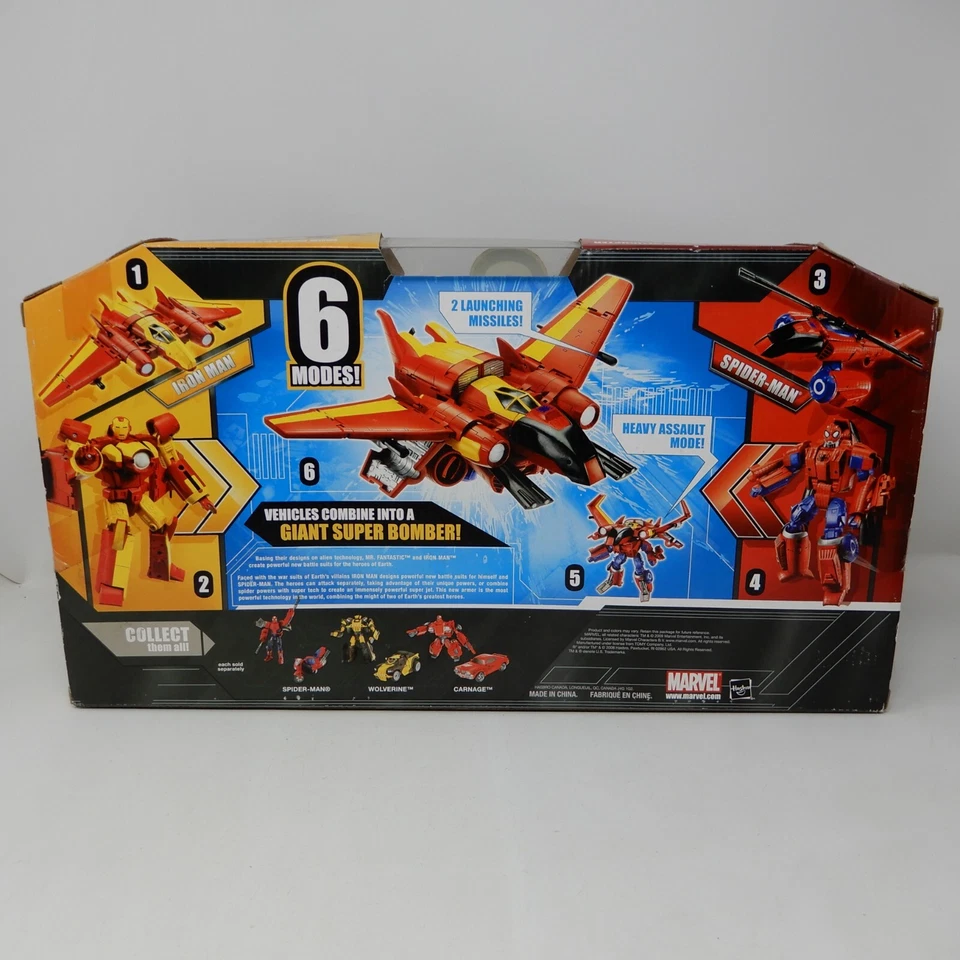 Transformers Crossovers Marvel Universe - Spider-Man / Iron Man - New & Sealed - Image 3 of 4