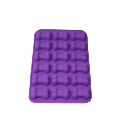 Dog Bone Cake Mold Silicone Bakeware Mold for Ice Tray Lattice Jelly Pudding