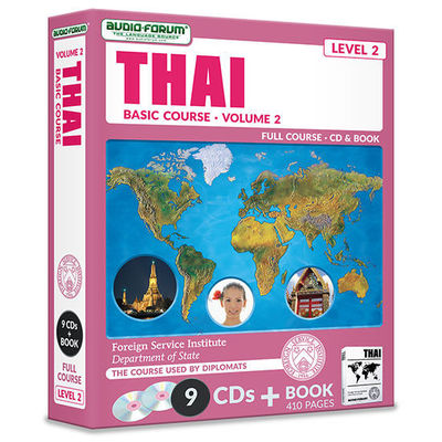 FSI: Basic Thai 2 (9 CDs/Book) by Foreign Service Institute *NEW IN BOX*