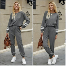 Sweatsuits Womens Loungewear Set Tracksuit Long Sleeve Pajamas Set with Pockets