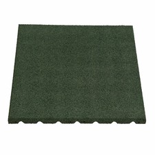 Gummi Fallschutzplatten 1m² Grün 4x 50x50 cm 25mm Spielplatzmatte