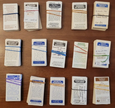 15 verschiedene Sets Brooke Bond PG Tips Teekarten