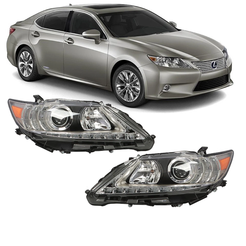 For 2013 2014 2015 Lexus ES350 ES300h Xenon HID Left & Right Headlights Headlamp Foto 2 de 4