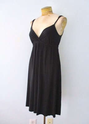 Splendid Black Pima Cotton Knit Sundress Empire Waist Dress Adjust Straps L | eBay Splendid Black Pima Cotton Knit Sundress Empire Waist Dress Adjust Straps L | eBay