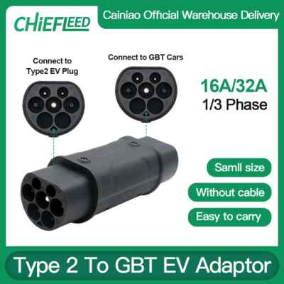 Type 2 To GBT EV Adaptor IEC 62196 To GB China Standard Charge Converter Adapter
