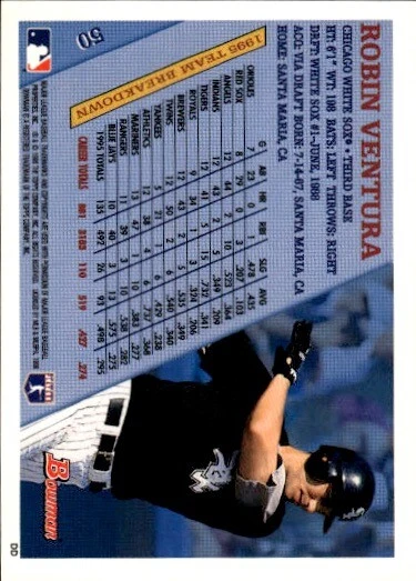 1996 Bowman #50 Robin Ventura - Image 2 of 2