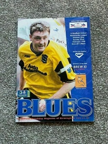 Birmingham City Division 1 Home Team Football League Fixtures