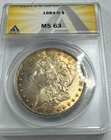 1884-O   US Morgan Silver Dollar,   MS63 by ANACS,   a SUPERB looking coin!!!!