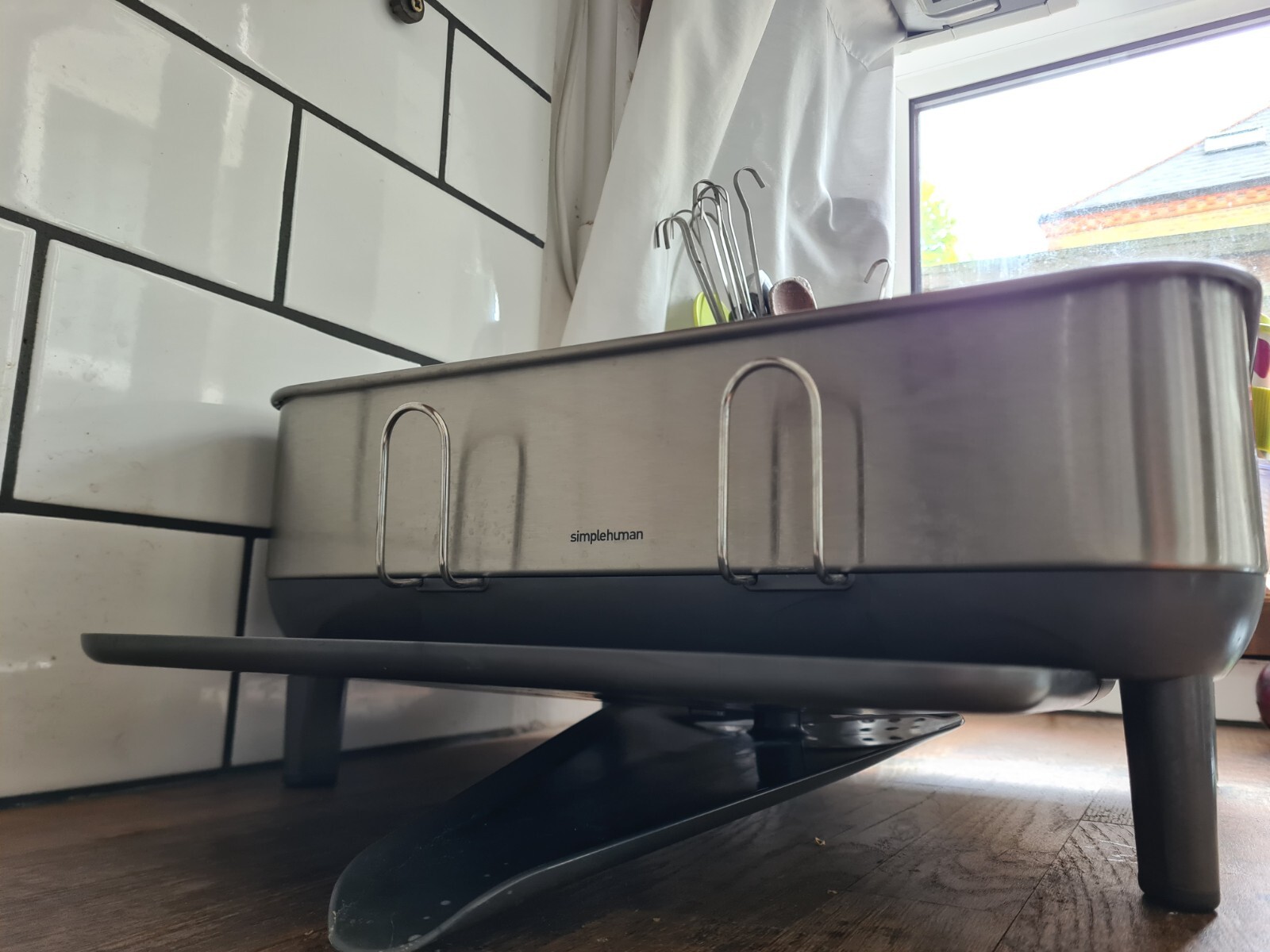 Simplehuman KT1184DC Compact Steel Frame Dish Rack/Kitchen Drainer