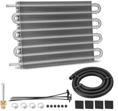 Enfriador universal trans. aluminio 8 filas 5/16'' c/soportes y manguera