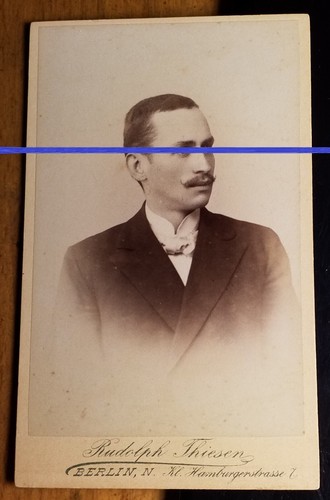 Studentische Liedertafel Greifswald - SS 1898 - Heinrich Hoffmann CDV Studentika - 第 1/2 張圖片