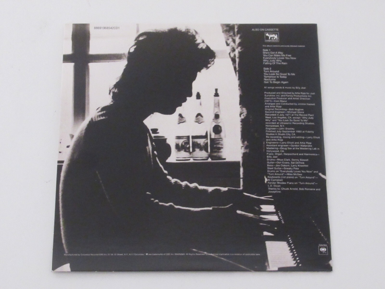 Billy Joel Cold Spring Harbor / Columbia 88691968542 / CD Album