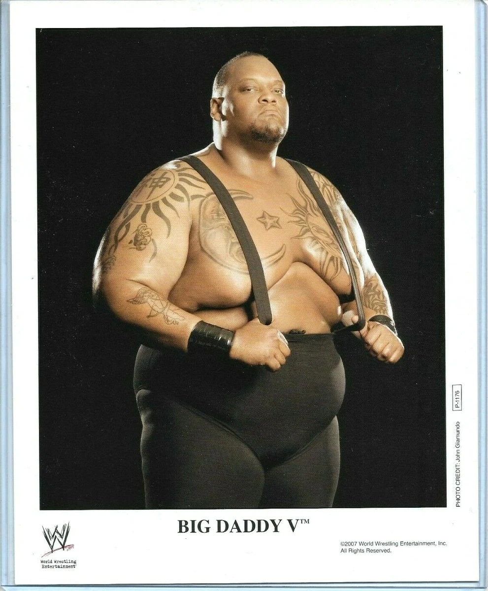 WWE BIG DADDY V P-1176 OFFICIAL LICENSED ORIGINAL 8X10 PROMO PHOTO VERY  RARE