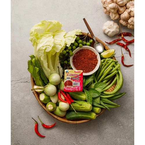 NAROK SHRIMP CHILI PASTE, THAI NORTHEN FOOD (1 pack=9 Mini Cups) Party, Camping. - Picture 3 of 9